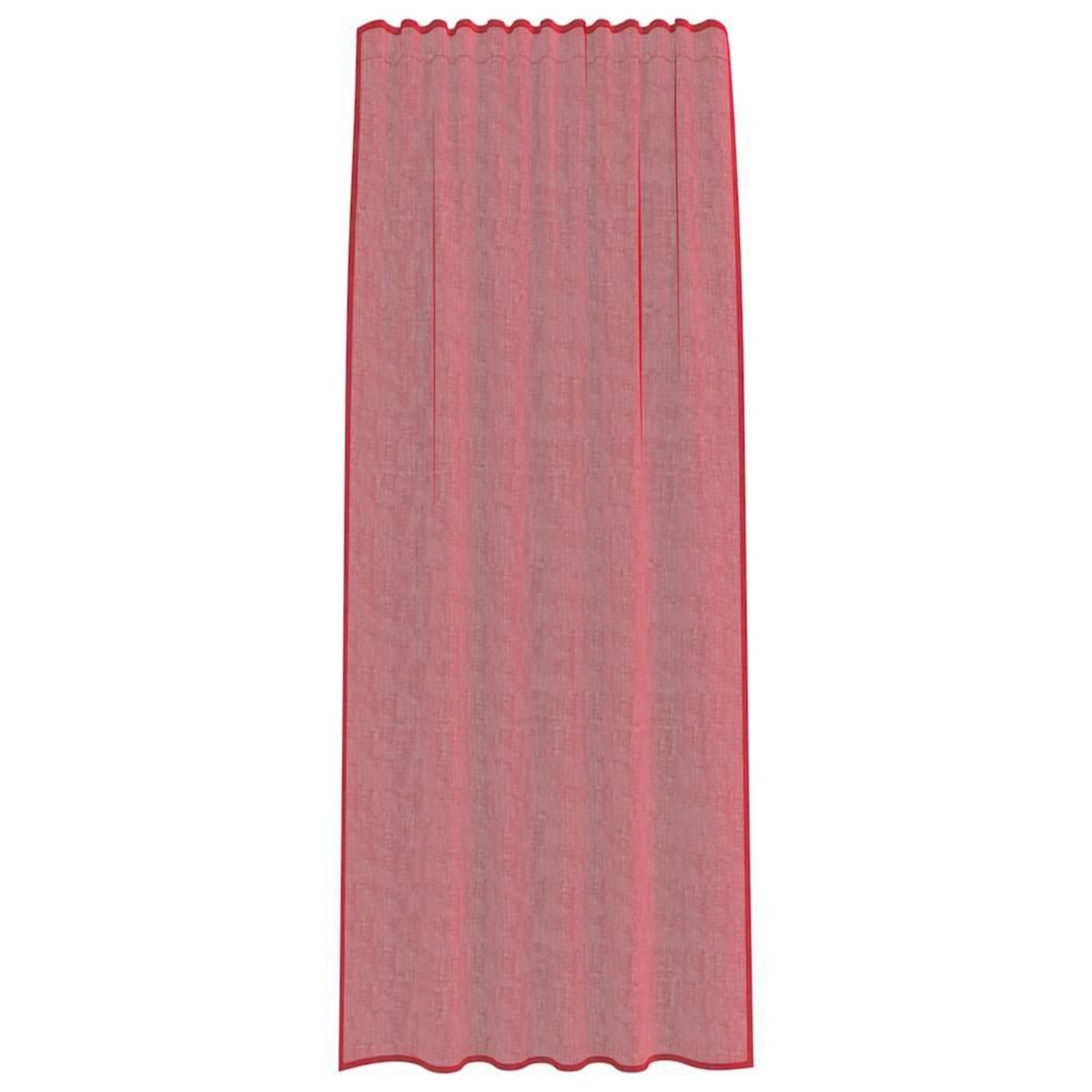 VIDAXL Rideaux en voile avec boucles 2 pcs rouge bordeaux 140x245 cm