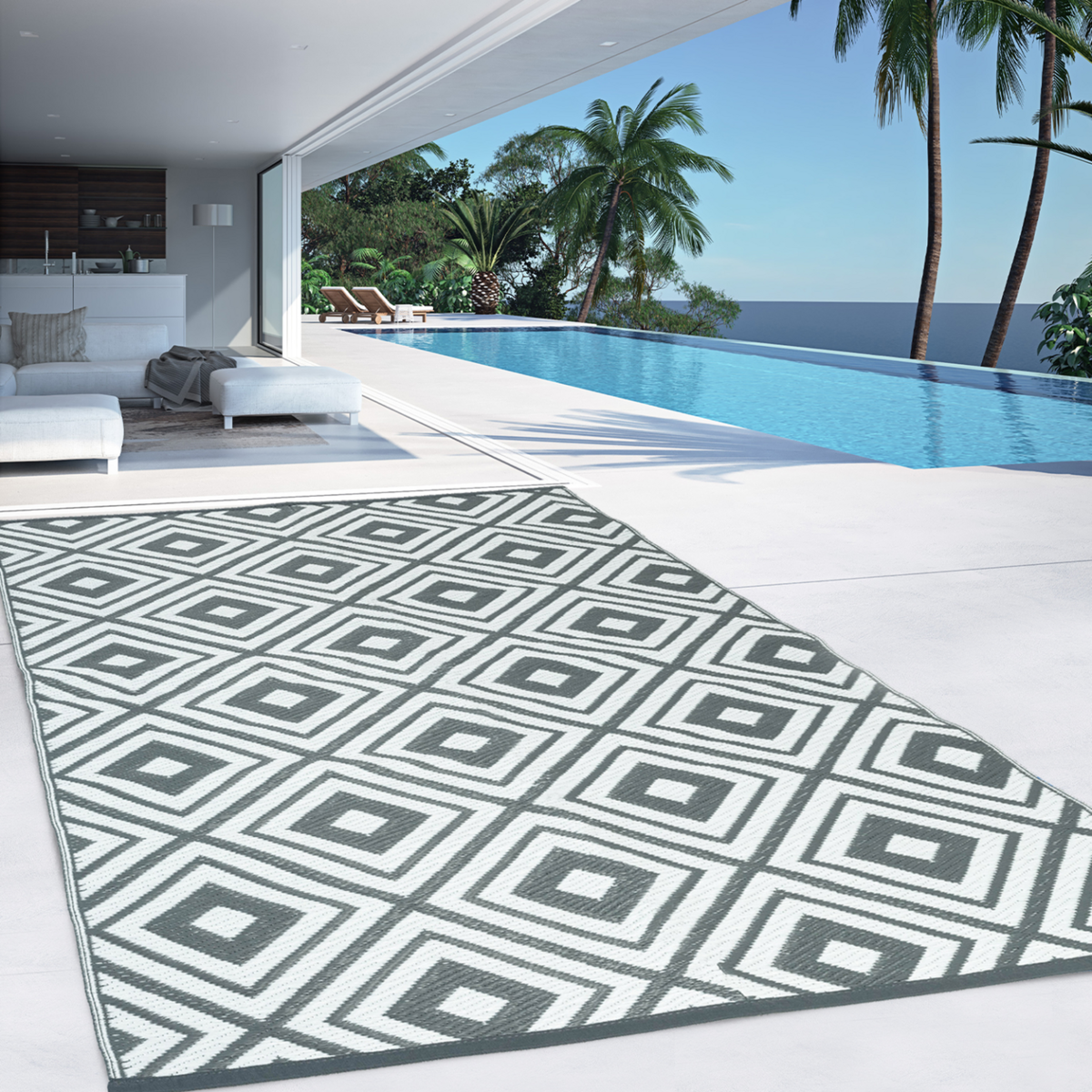 ID MARKET Tapis extérieur ELMA 180 x 280 CM