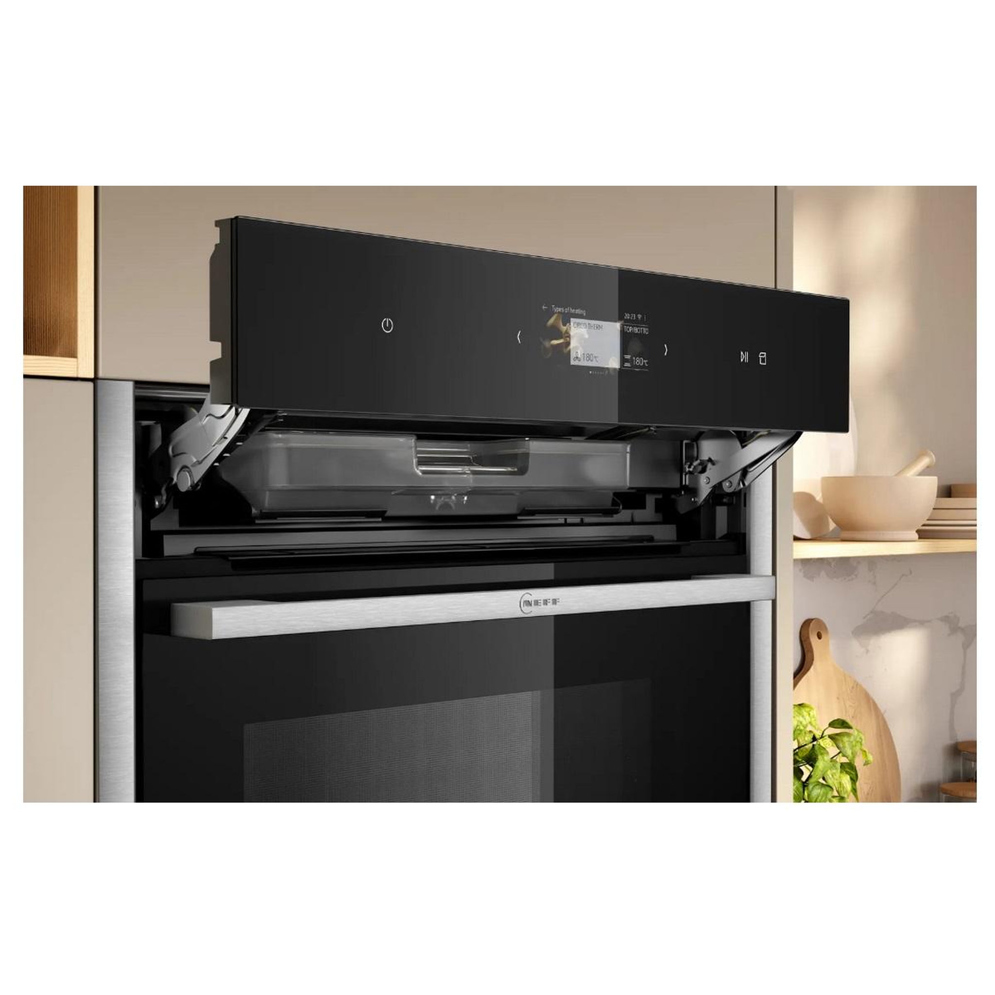 Voir la diapositive 4 : Neff Four intégrable combi vapeur 47l 60cm a+ ecoclean noir - c24fs31n0