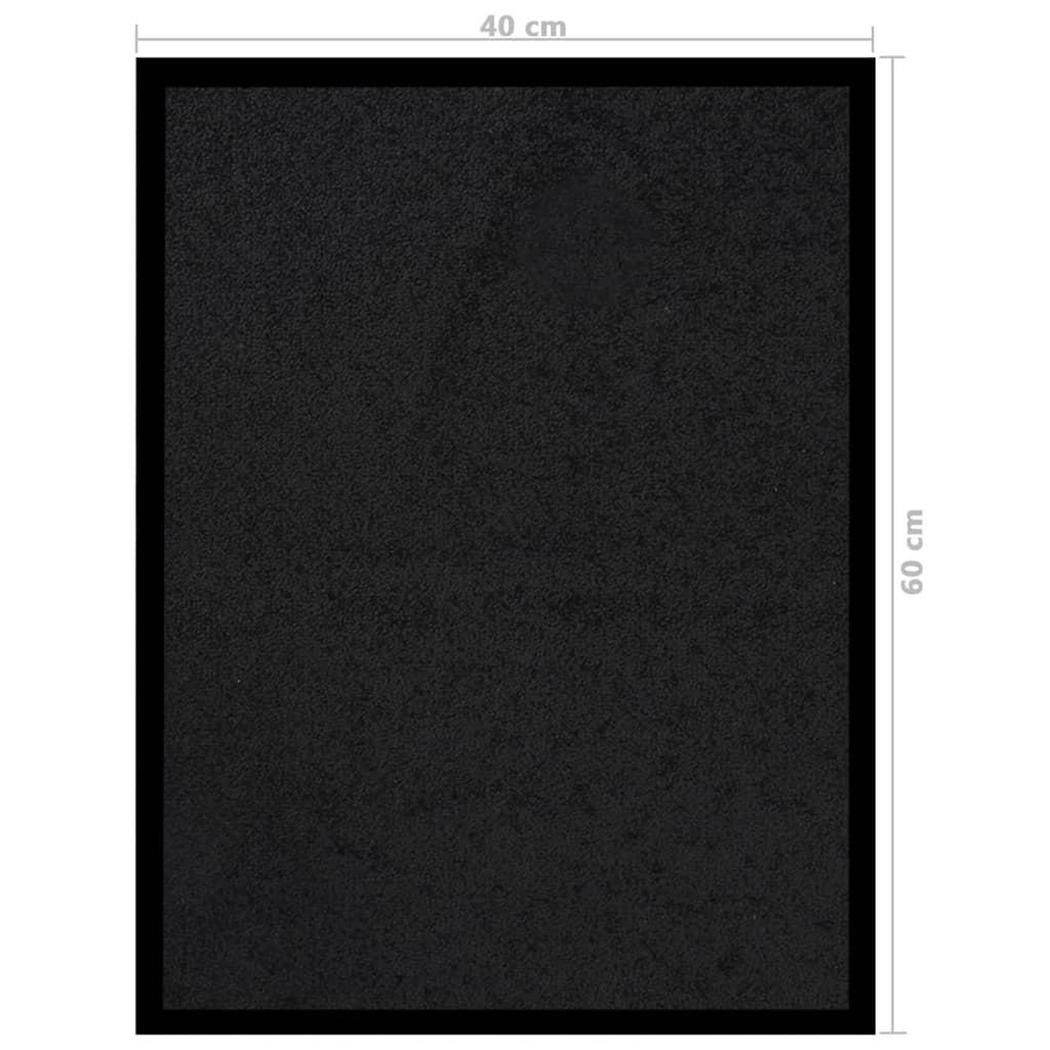 Voir la diapositive 6 : VIDAXL Paillasson Noir 40x60 cm