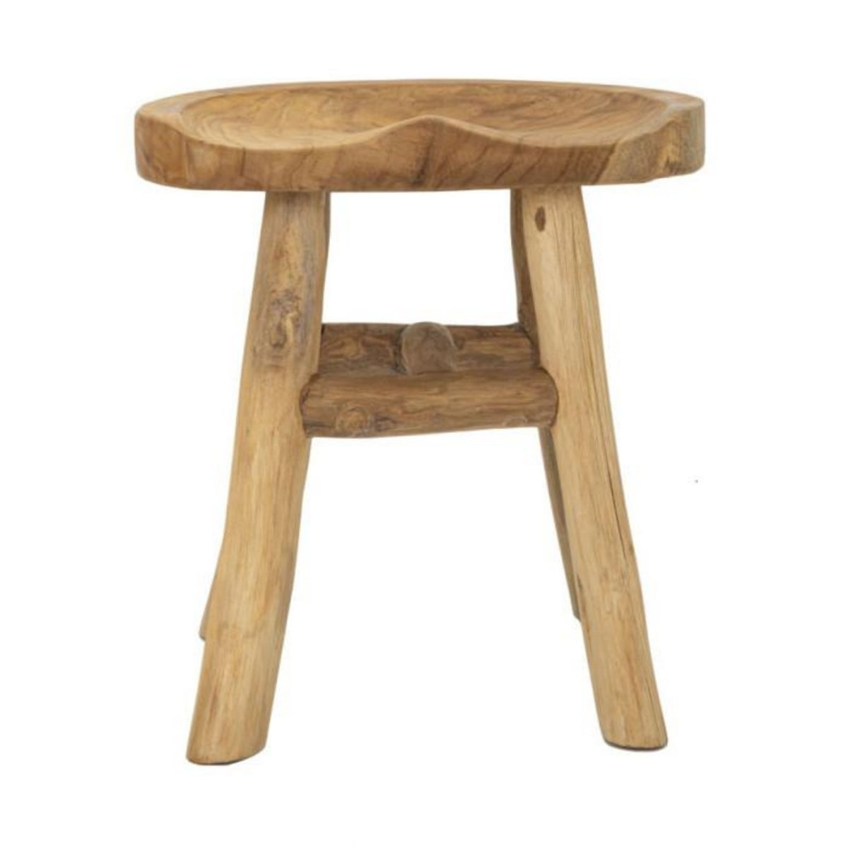 Paris Prix Tabouret en Bois  Selle  42cm Naturel