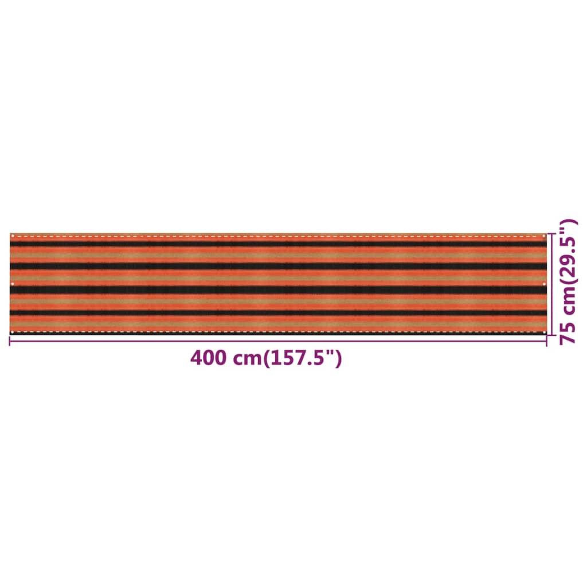Voir la diapositive 6 : VIDAXL Ecran de balcon Multicolore 75x400 cm PEHD