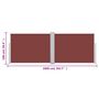 Voir la diapositive 6 : VIDAXL Auvent lateral retractable Marron 100 x 1000 cm