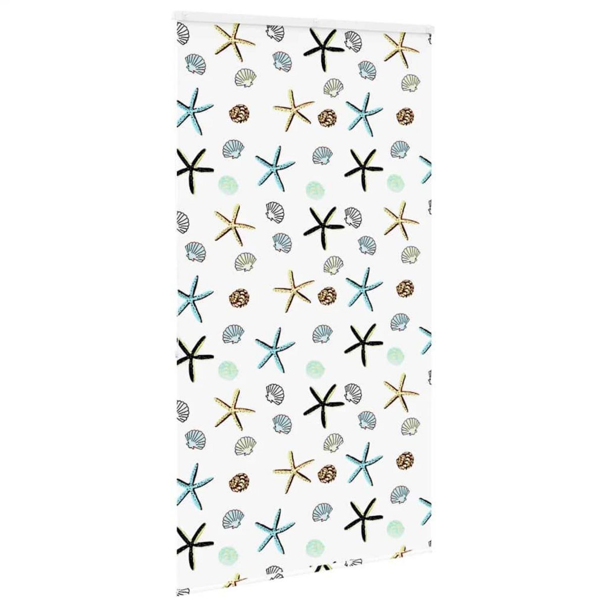 VIDAXL Store enrouleur de douche avec cassette largeur du tissu 136 cm