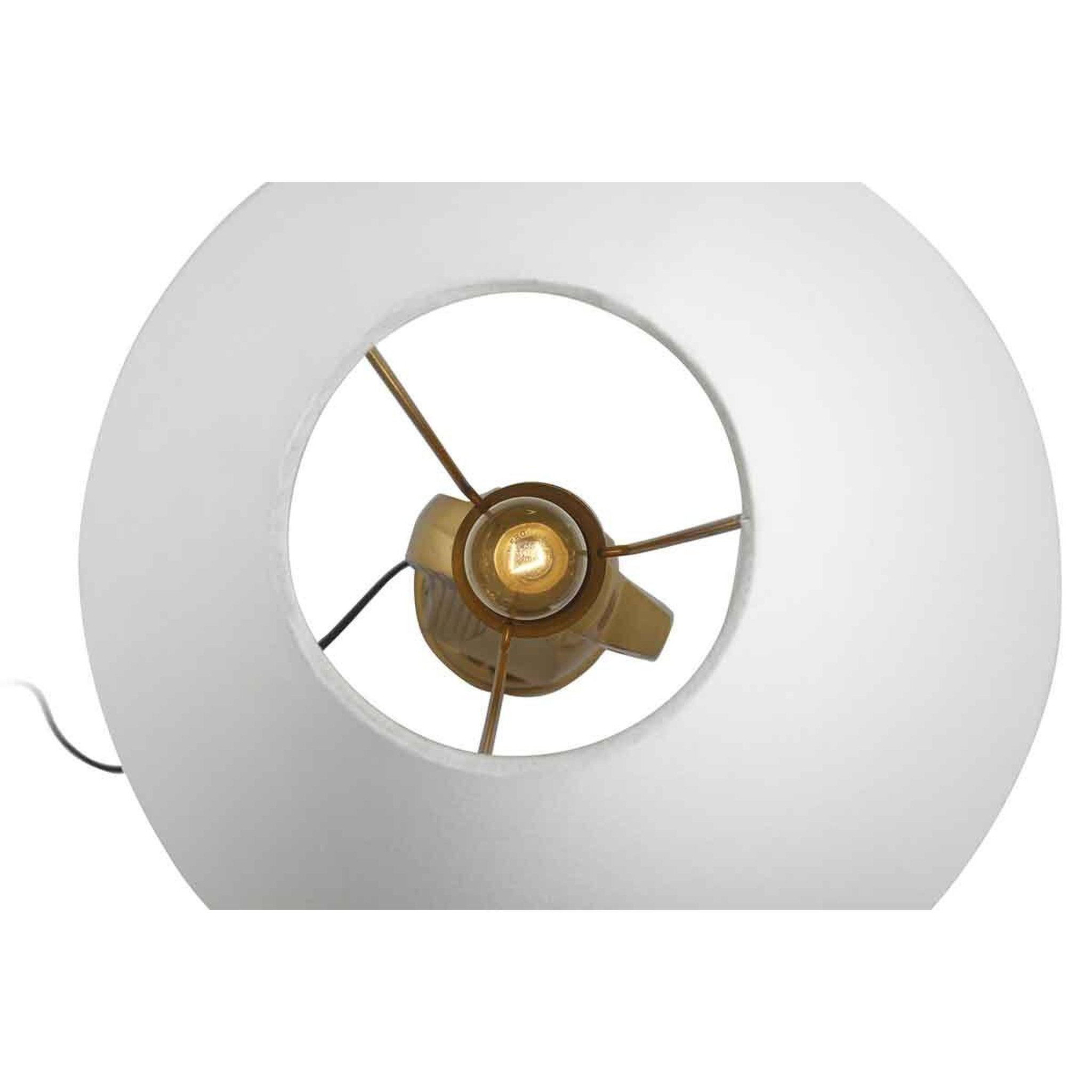 Voir la diapositive 6 : Paris Prix Lampe à Poser Vintage  Shah  62cm Blanc & Or