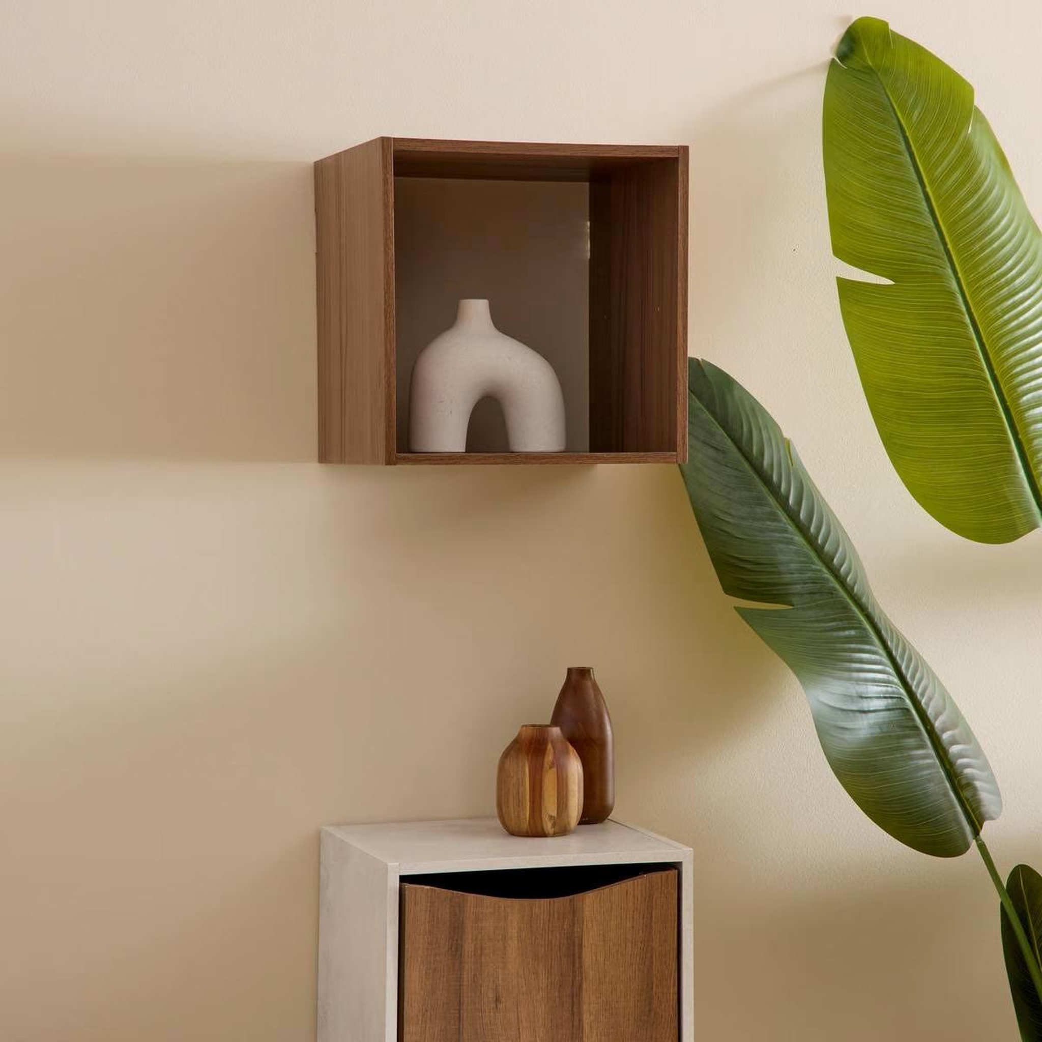Voir la diapositive 4 : Paris Prix Étagère 1 Case  Mix n'Modul  34cm Noyer