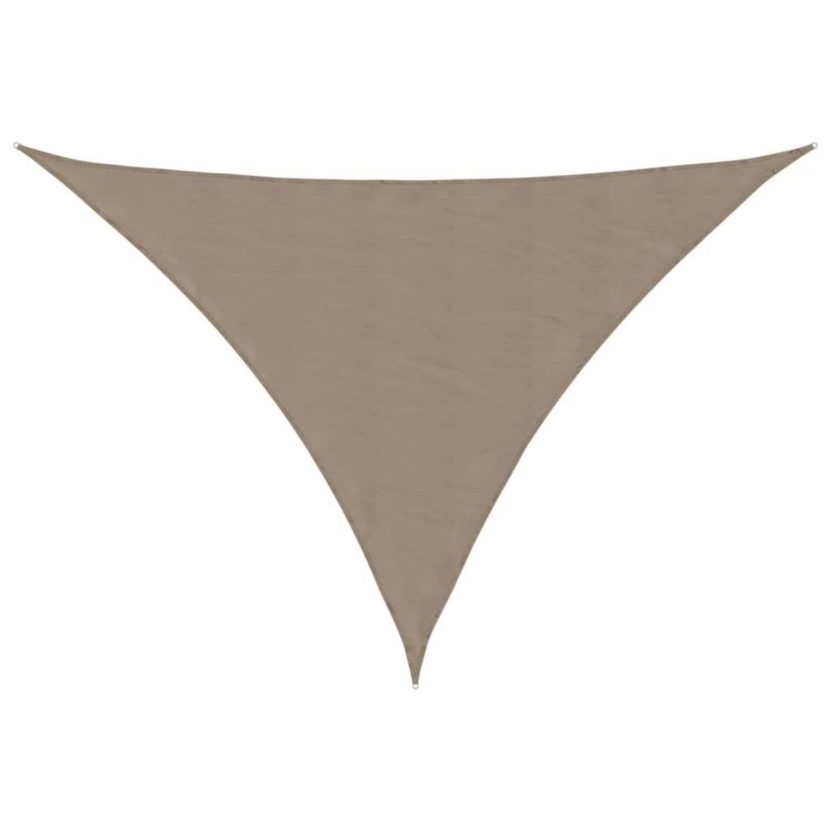 VIDAXL Voile de parasol tissu oxford triangulaire 3,5x3,5x4,9 m taupe