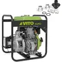 VITO Motopompe à eau Diesel 5 CV 246 Cm³ Raccord 2 /50mm Démarrage électrique Cadre Acier VITO