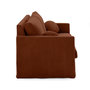 Voir la diapositive 6 : LISA DESIGN Serena - canapé droit déhoussable 3 places en velours côtelé