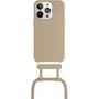 WOODCESSORIES Coque avec cordon iPhone 14 Pro Max Tour de cou Taupe