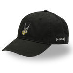 CAPSLAB Casquette Dad Cap en coton Asterix. Coloris disponibles : Noir