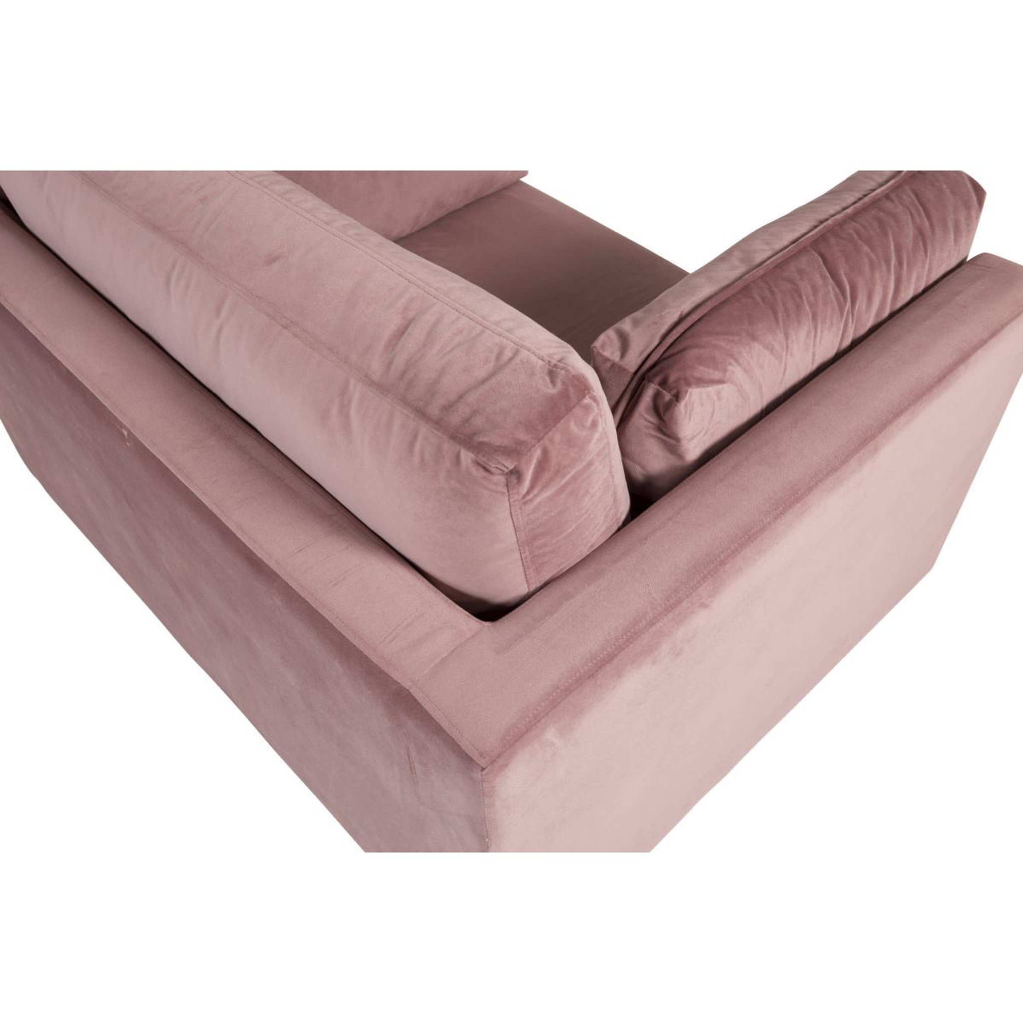 Voir la diapositive 5 : Paris Prix Fauteuil design en velours  boom  110cm rose & or