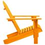 Voir la diapositive 3 : VIDAXL Chaise de jardin Adirondack bois de sapin massif orange