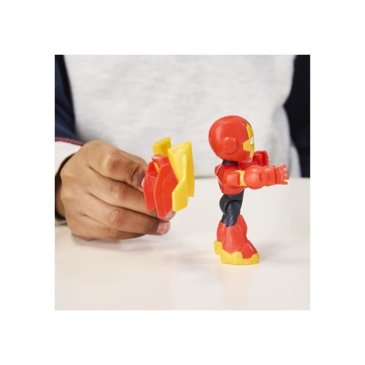 HASBRO Figurine Iron Man et véhicule Bolide Iron Man, Marvel Iron Man and his Awesome Friends, des 3 ans