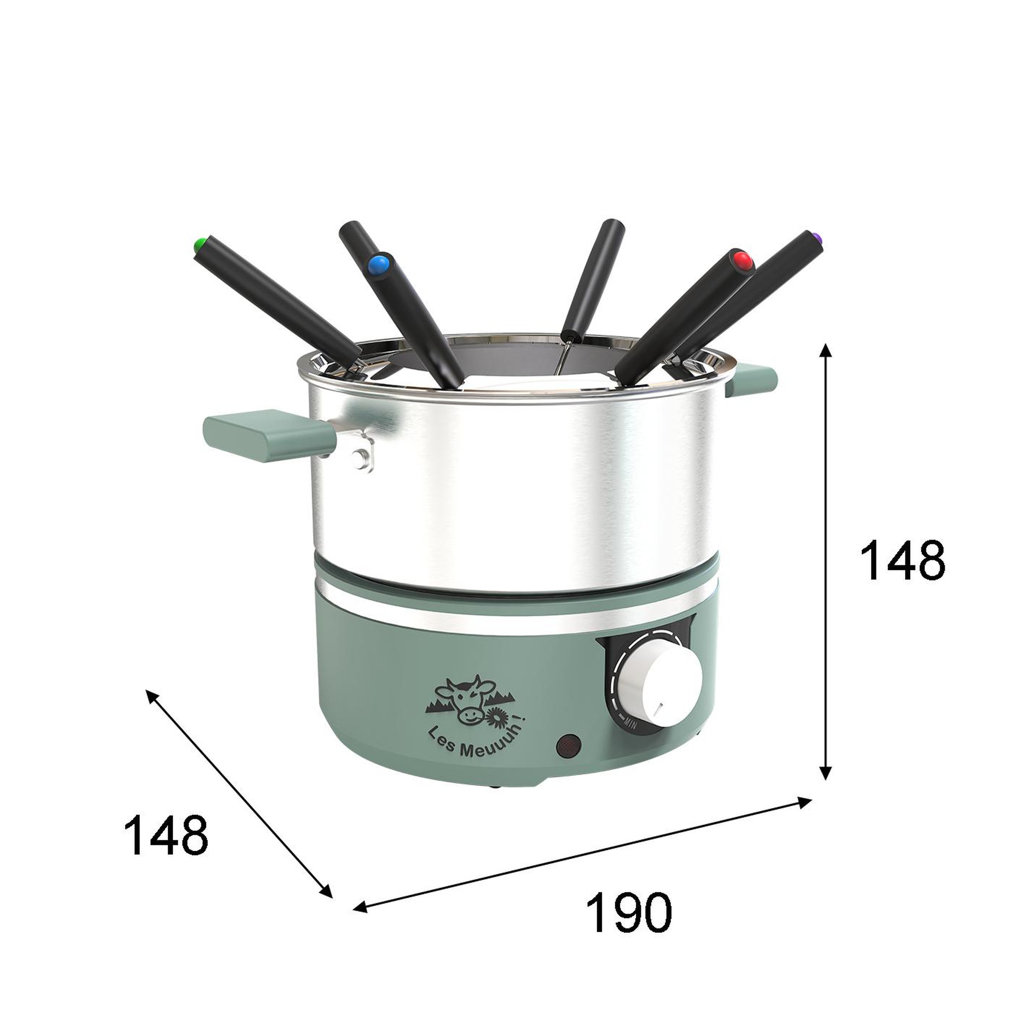 Voir la diapositive 3 : LITTLE BALANCE Service à fondue 6 personnes sapin - 8963