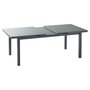 GARDENSTAR Table de jardin de jardin rectangulaire extensible - 4/6 places - Aluminium - Gris