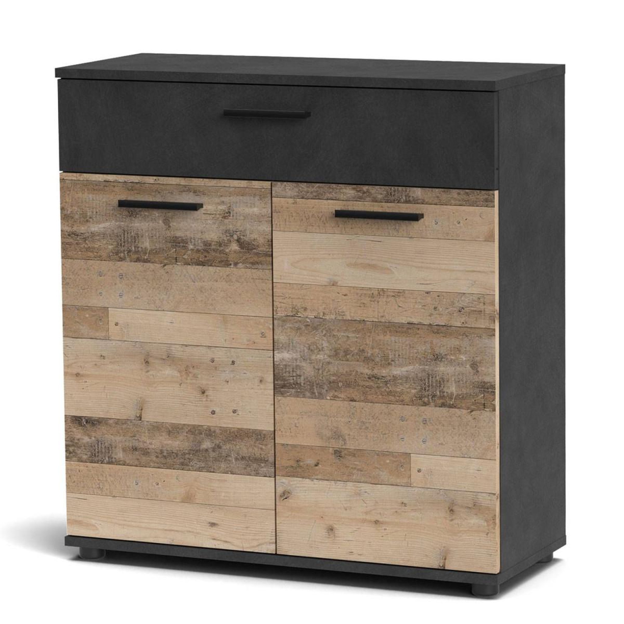 Voir la diapositive 1 : Paris Prix Buffet 2 Portes & 1 Tiroir  Bernard  85cm Naturel