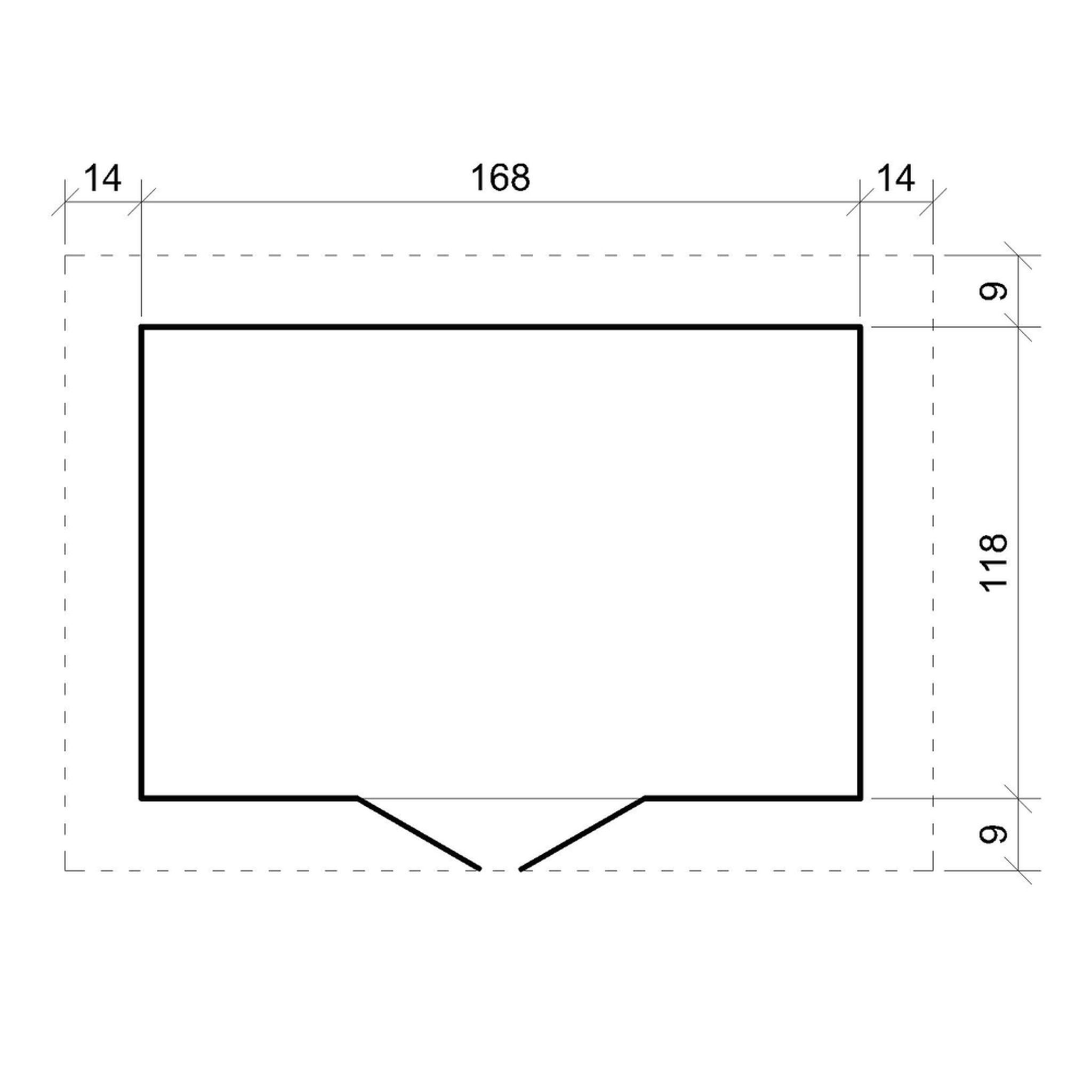 Voir la diapositive 5 : TIMBELA Abri de jardin en bois avec sol traité 1.98 m2 petit abri à outils local à vélos m367f+m367g