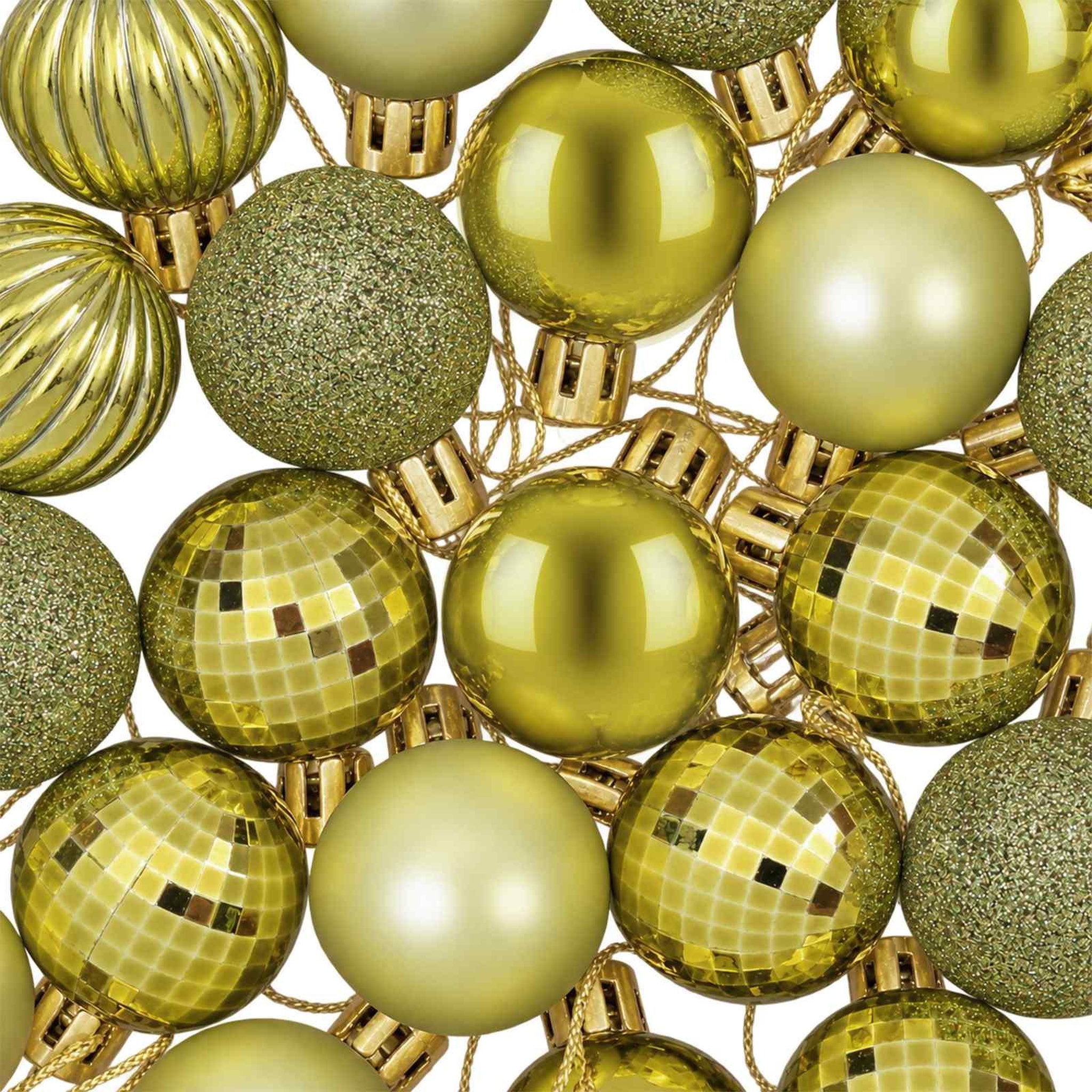 Voir la diapositive 6 : VIDAXL Ensemble de boules de Noël 150 pc Vert clair Diam. 3 cm