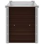 Voir la diapositive 4 : VIDAXL Lit sureleve de jardin Marron 160x40x45 cm Acier galvanise