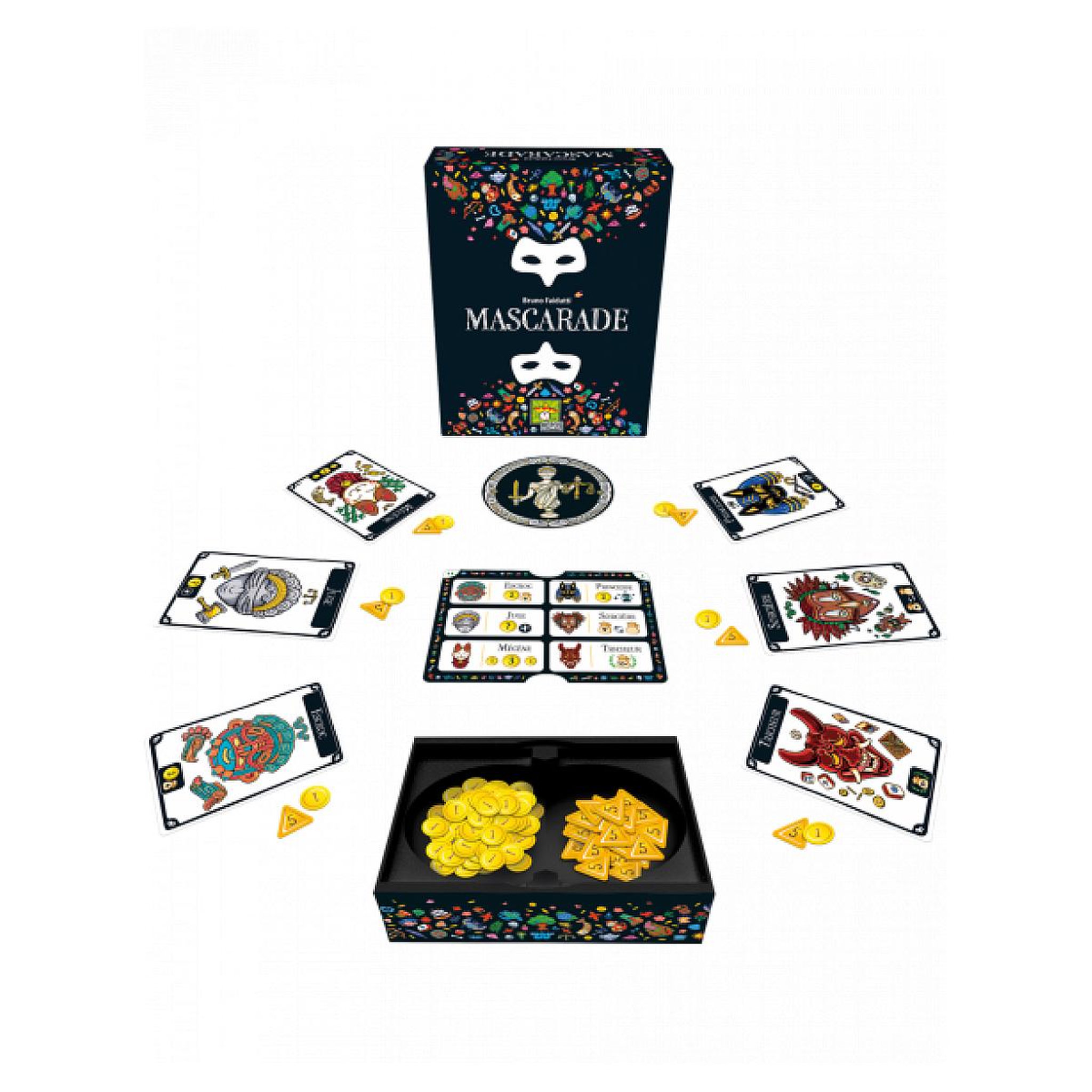 Voir la diapositive 2 : Asmodee Mascarade Nouvelle edition