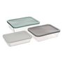 Voir la diapositive 2 : FIVE Lot de 3 Boîtes de Conservation  Petra  4,35L Multicolore
