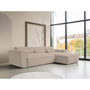 Voir la diapositive 2 : BEST MOBILIER Felix - canapé modulable d'angle droit 4 places en tissu texturé