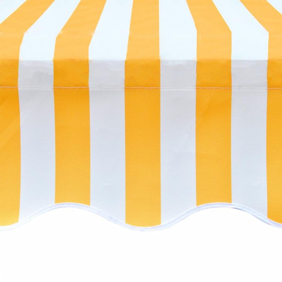 VIDAXL Tissu d'auvent Jaune tournesol/blanc 3x2,5 m (cadre non inclus)
