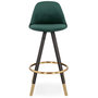 Voir la diapositive 2 : Paris Prix Tabouret de Bar  Krill  87cm Vert & Noir