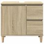 Voir la diapositive 4 : VIDAXL Armoire salle de bain chene sonoma 65x33x60 cm