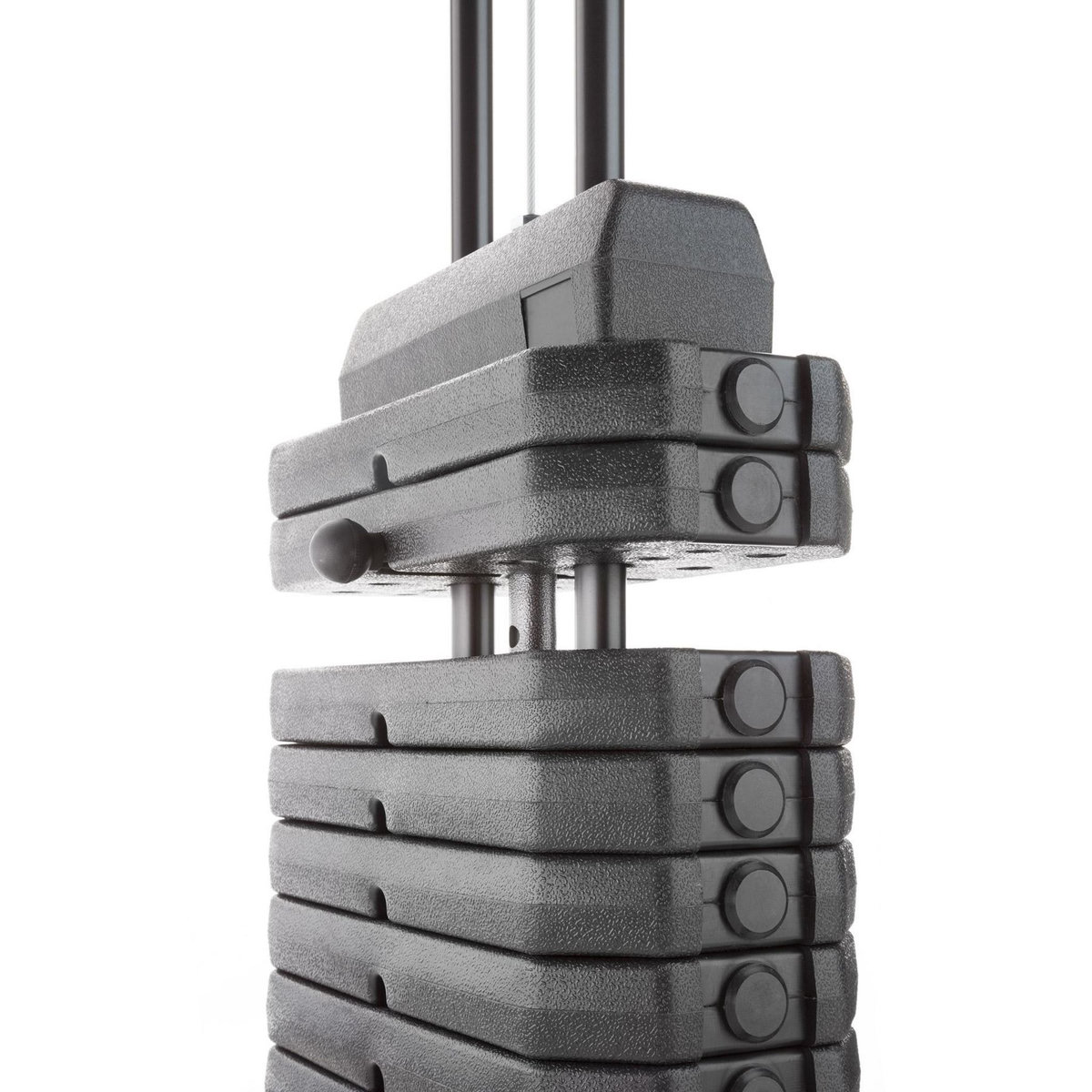 tectake Station de musculation banc appareil complet avec module de butterfly et d'extension des jambes noir