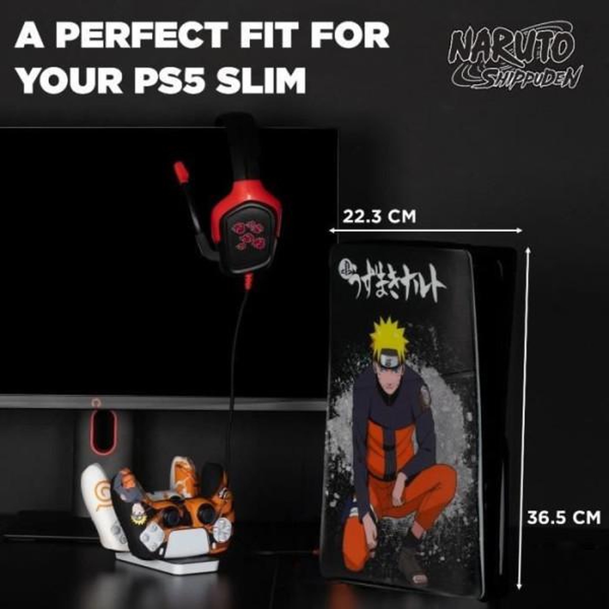 Voir la diapositive 5 : Konix Silicone Cover Pour Playstation 5 Slim - Naruto-Accessoire-PS5