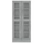 Voir la diapositive 3 : VIDAXL Armoire a vitrine Sonoma gris 82,5x30,5x185,5cm Bois ingenierie