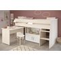 Voir la diapositive 6 : Lit combiné enfant SACHA, avec bureau et rangement