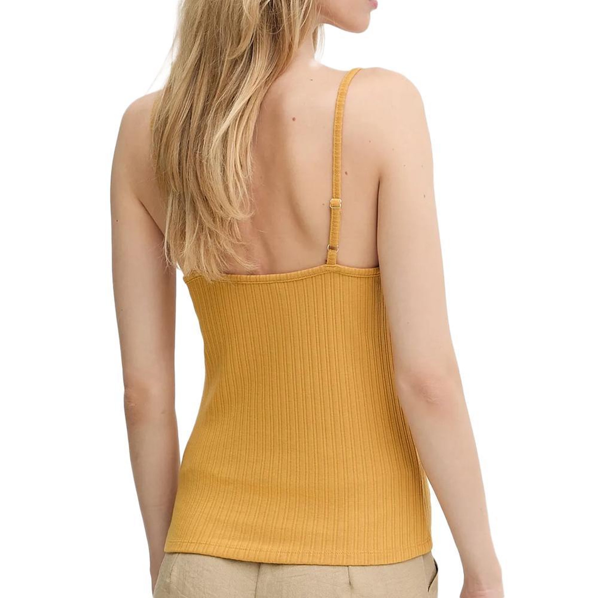 Voir la diapositive 2 : MORGAN Débardeur Jaune Femme Morgan BAO