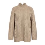 NOISY MAY Pull en Maille  Femme Noisy May Knit Tunic. Coloris disponibles : Beige