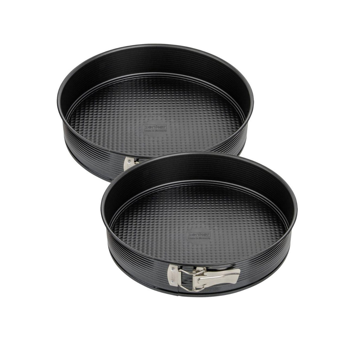 ZENKER Ensemble de 2 Moules à manqué à charnière 28 cm Zenker Black Metallic