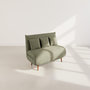Voir la diapositive 6 : BEST MOBILIER Lumi - banquette convertible clic-clac 2 places en velours côtelé