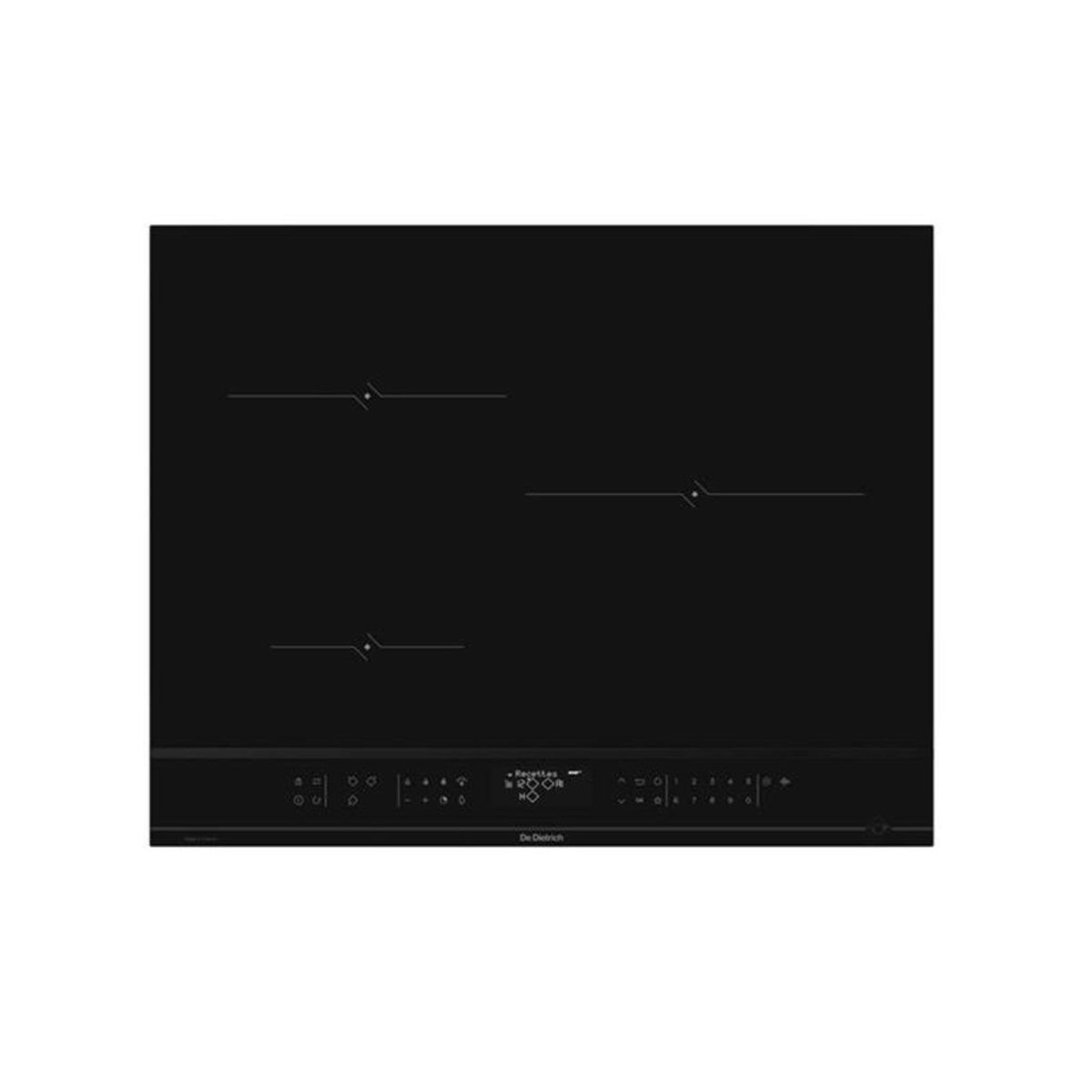 De Dietrich Table de cuisson induction 65cm 3 feux 7400w noir - dtri432b