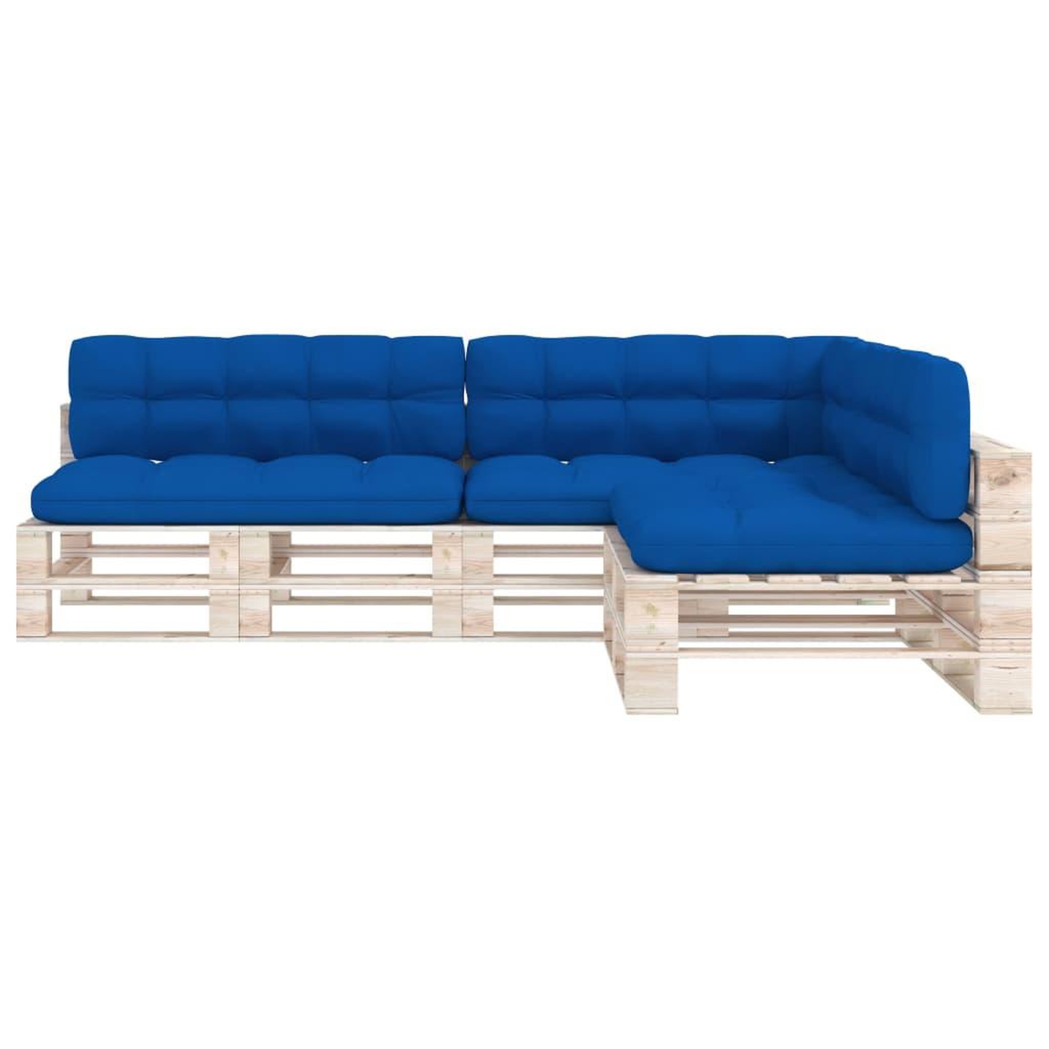 Voir la diapositive 3 : VIDAXL Coussins de canape palette lot de 7 Bleu royal