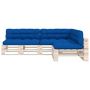 Voir la diapositive 3 : VIDAXL Coussins de canape palette lot de 7 Bleu royal