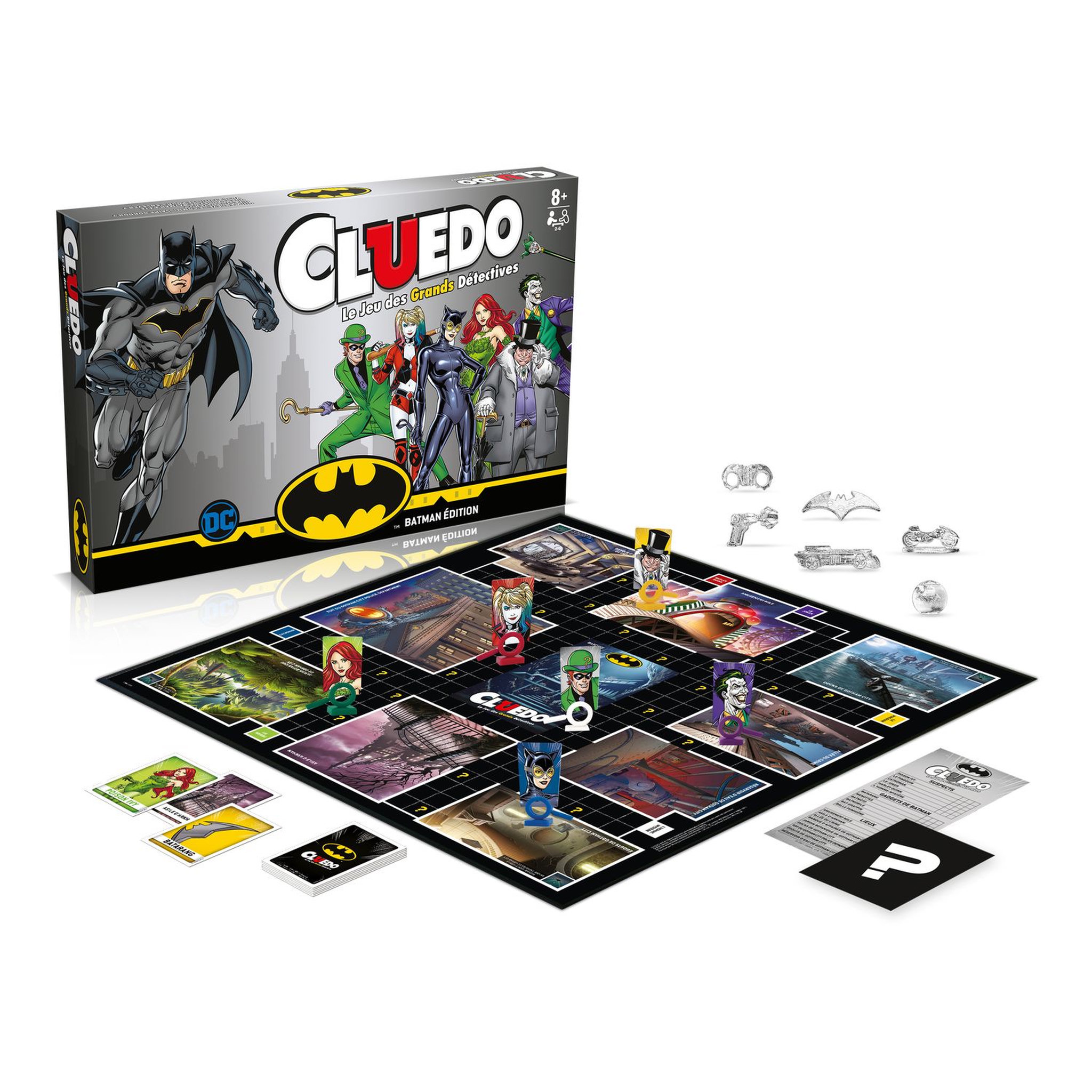 Voir la diapositive 2 :  WINNING MOVES Jeu - Cluedo Batman 