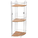 FIVE Etagère d'angle de douche Bambou - L. 26 x H. 56 cm