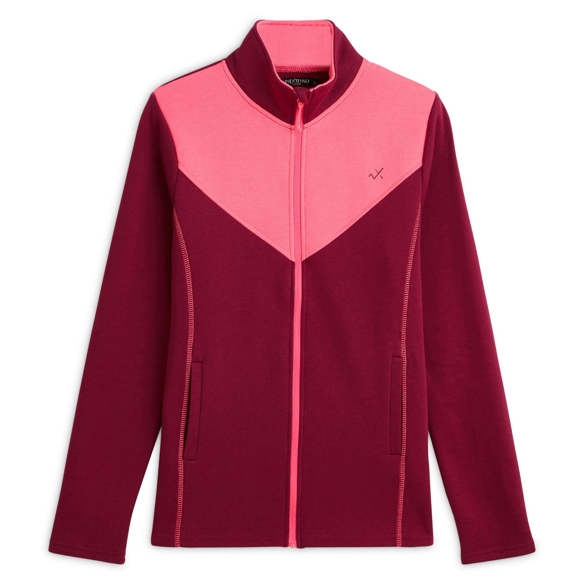 IN EXTENSO Sweat de sport zippé rose foncé femme