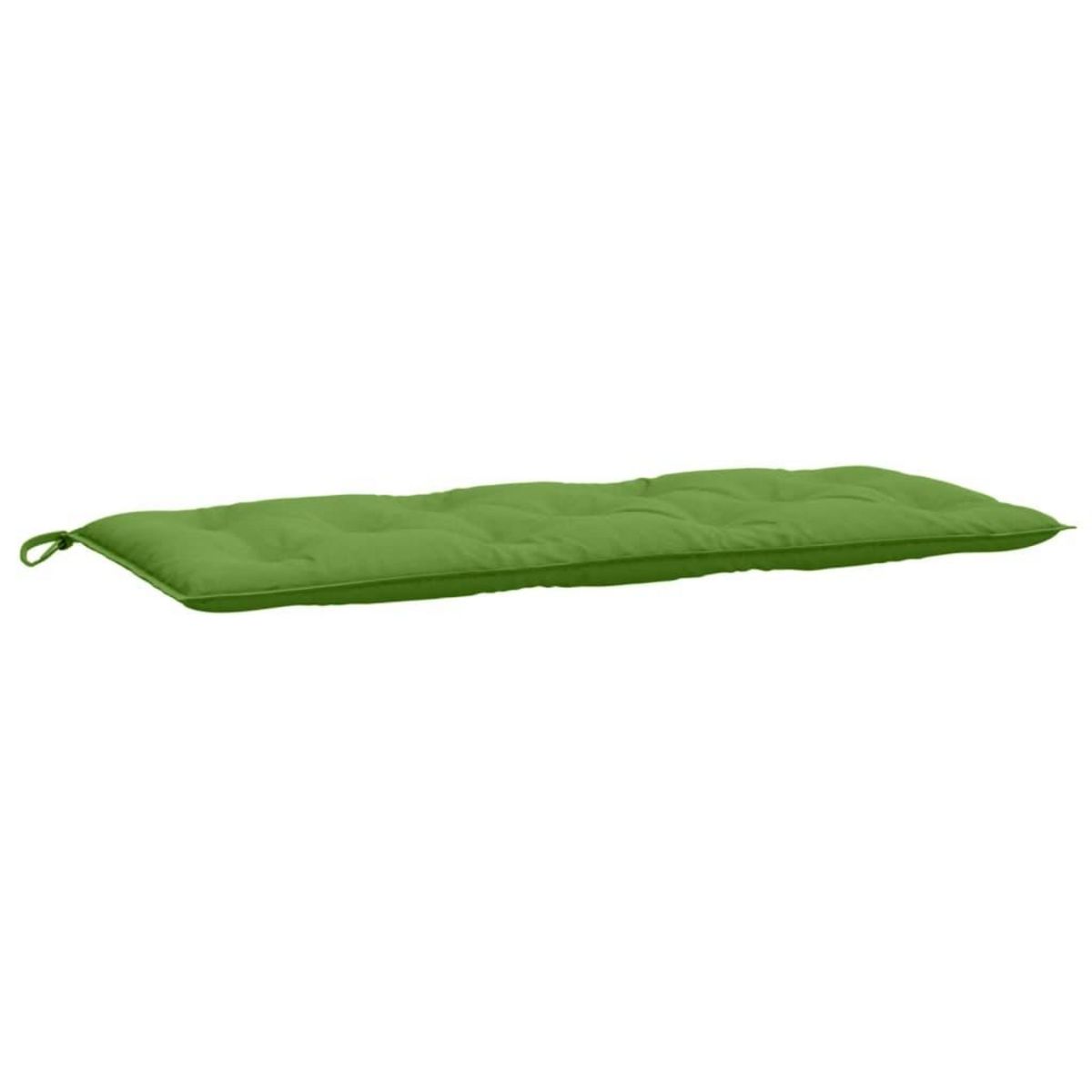 VIDAXL Coussins de banc de jardin lot de 2 vert melange tissu