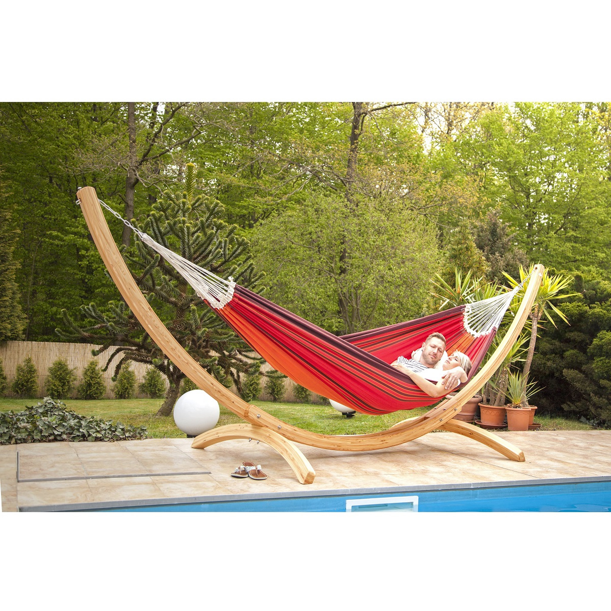 Voir la diapositive 2 : Hamac XXL Paradiso Terracotta - 2 personnes 