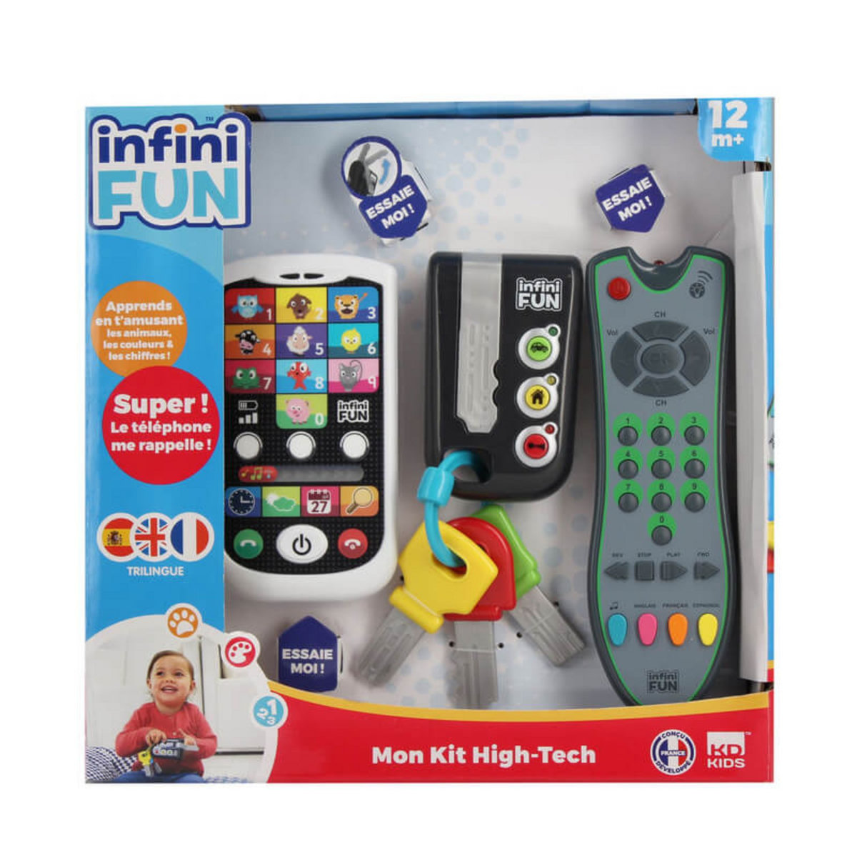 INFINIFUN Tech Too - Coffret Télécommande + Clé + Smartphone