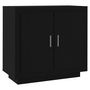 Voir la diapositive 2 : VIDAXL Buffet Noir 80x40x75 cm Bois d'ingenierie