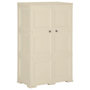 Voir la diapositive 1 : VIDAXL Armoire plastique 79x43x125 cm design de bois blanc angora