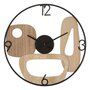 Voir la diapositive 1 : Paris Prix Horloge Murale Design  Mot  60cm Naturel & Noir